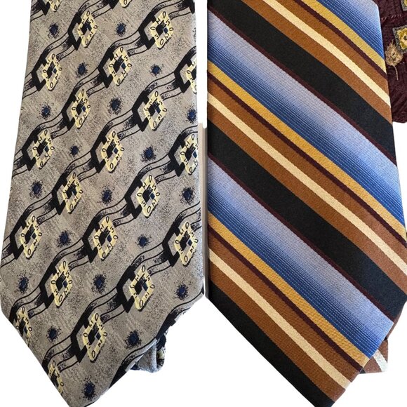 Robert Talbot Carmel Best of Class Nordstrom Silk Men Neck Tie W 3.25 x L 60 Lot - Picture 2 of 12